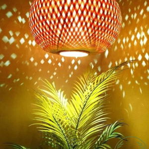 Bamboo Double Part Celling Lampshade