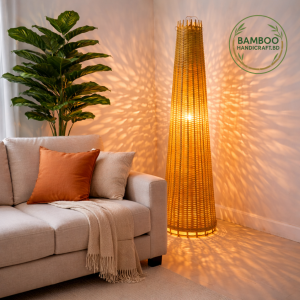 Bamboo Floor Stand Lampshade