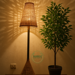Vintage floor stand lampshade